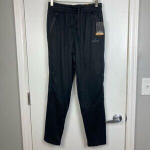 Spalding Men’s Black Joggers Sweat Pants Track Pants Tapered Fit Gym Workout M